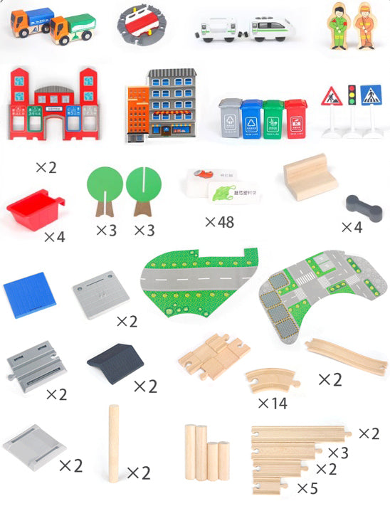 139pcs Environmental Track