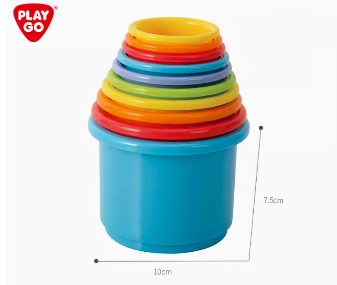 PLAYGO 彩虹疊杯