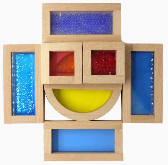 kidpik Wooden Sensory Blocks (16pcs)
