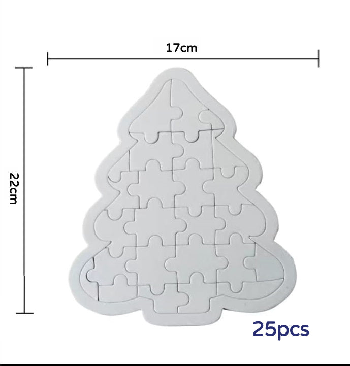 DIY Blank Coloring Paper Puzzle
