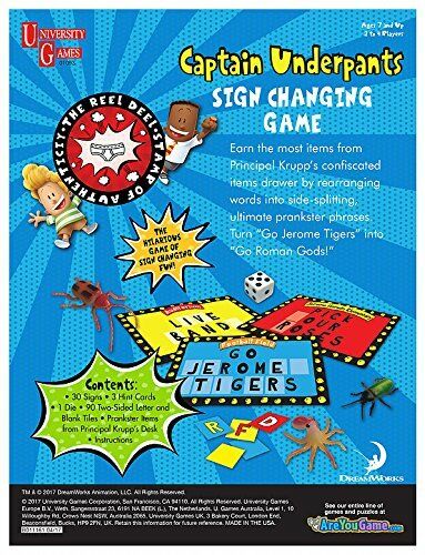 Captain Underpants Sign Changing Game