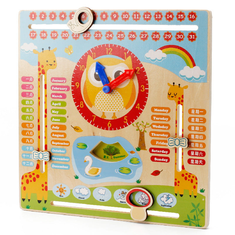 Multi-Function Calendar Clock