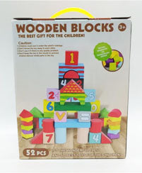 NUMBERS WOODEN BLOCKS (52 PCS)
