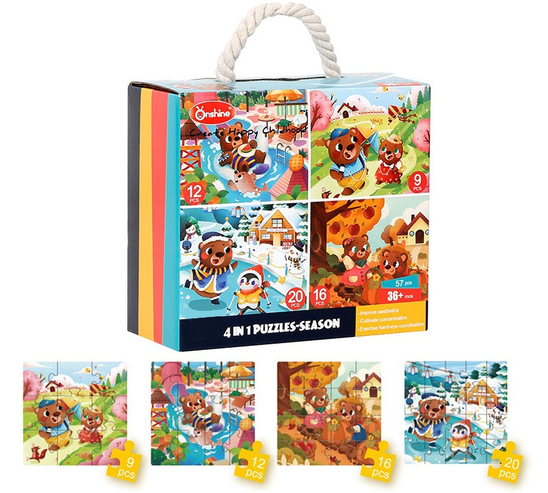 Onshine 4 in 1 Puzzles - Season