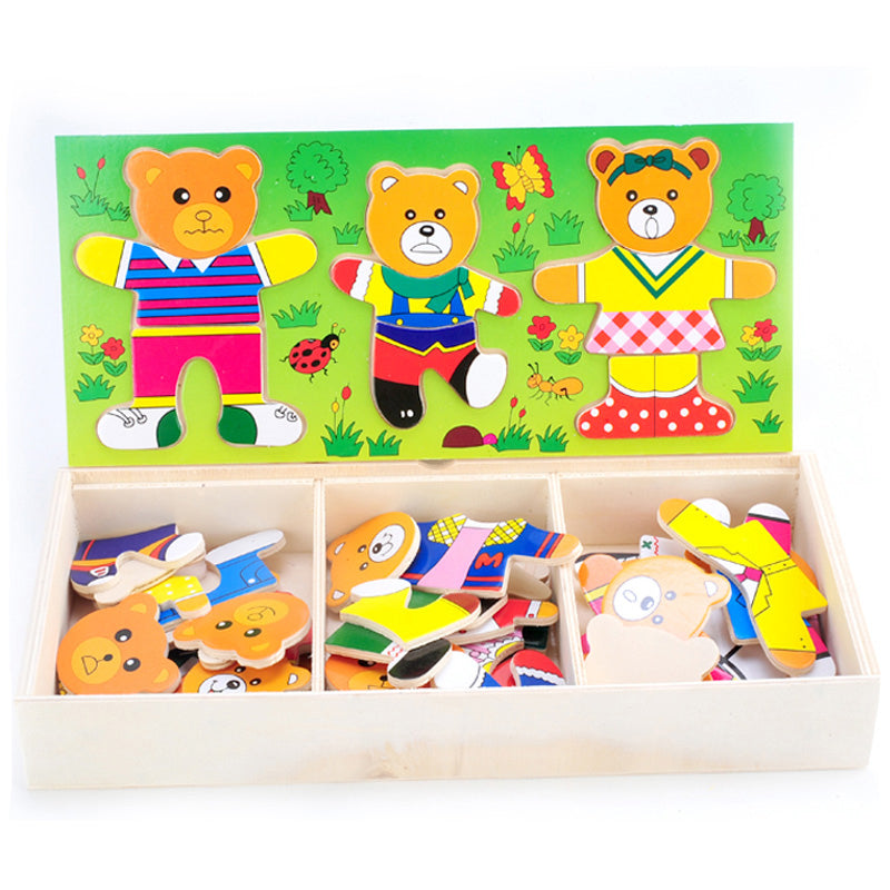 Three Bear Cloth Changing Puzzle