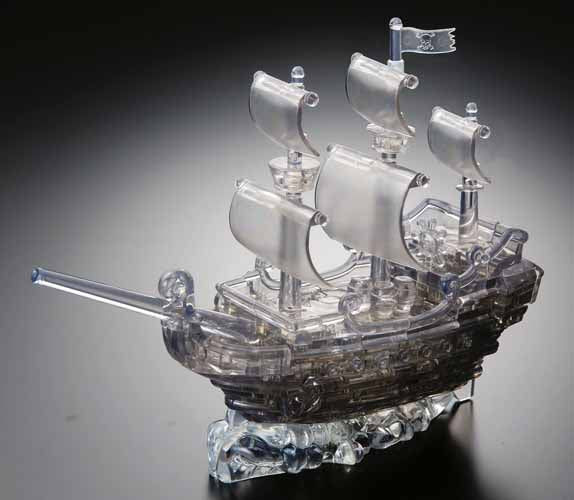 3D水晶拼圖-黑色海盜船