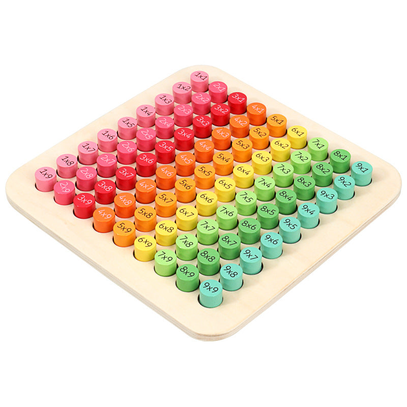 Wooden Multiplication Table Board