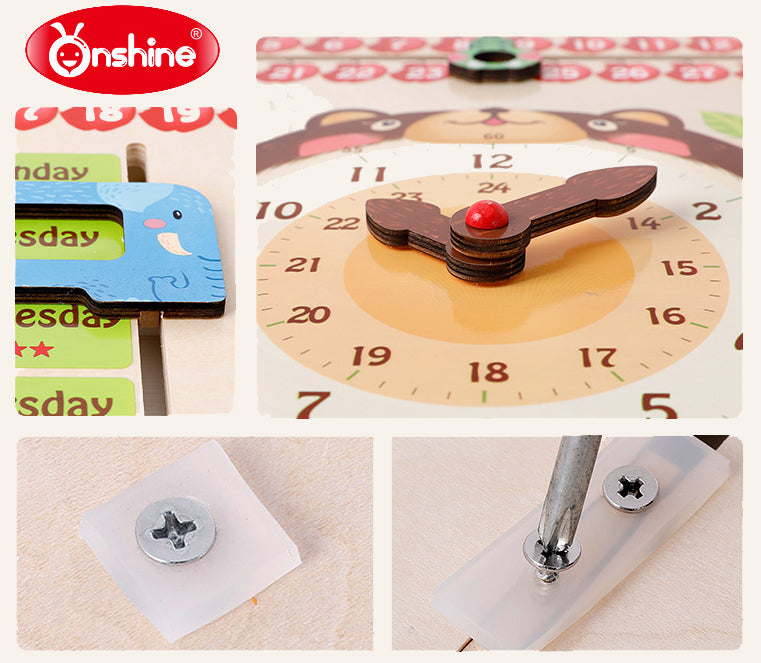 Onshine Little Bear Time Cognition Board