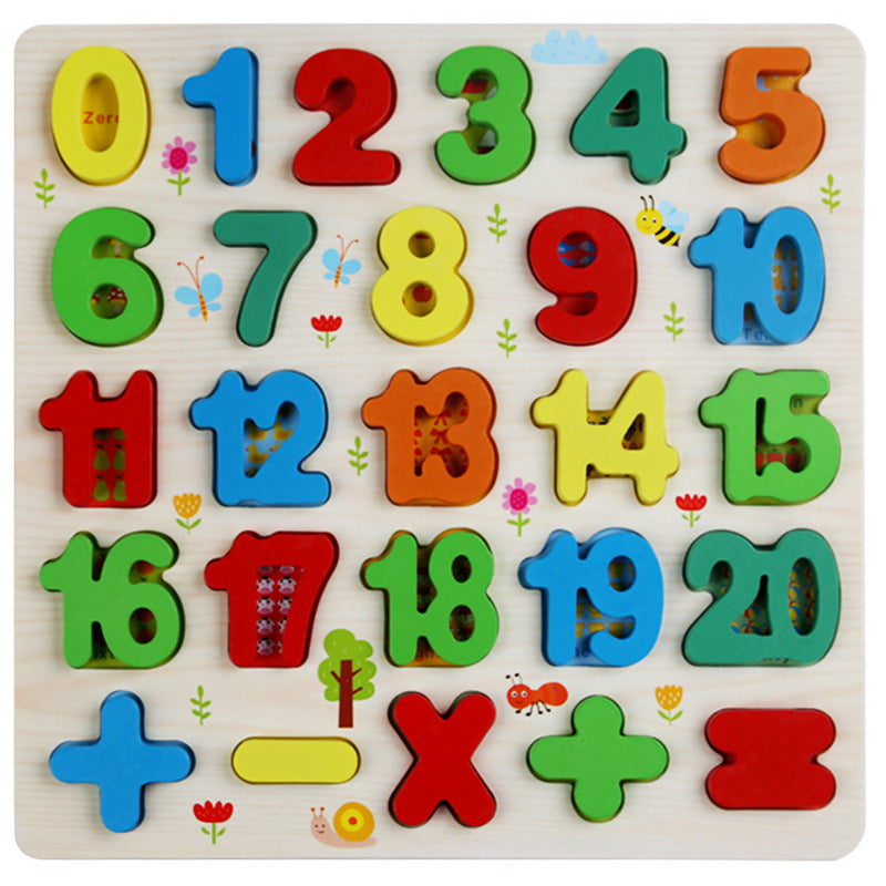 Rainbow Number Alphabet Matching Board