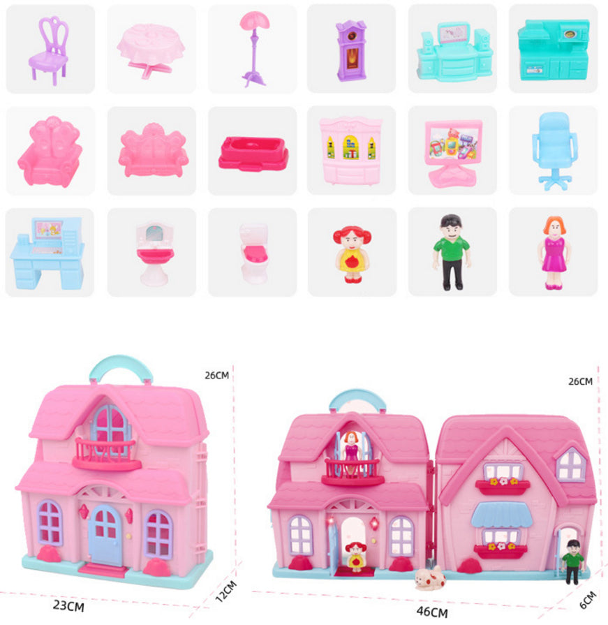 Mini Portable Folding Doll House