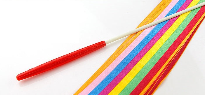 Rainbow Dance Ribbons with hand lever