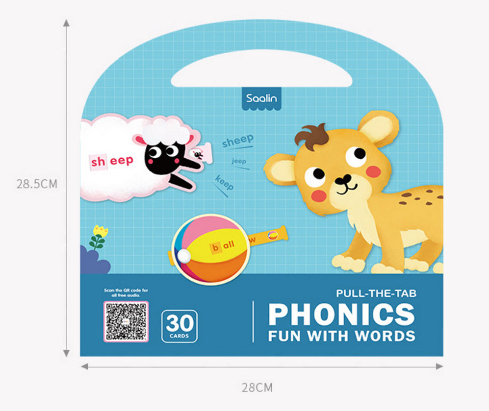 Saalin Pull-The-Tab Phonics Fun with Words