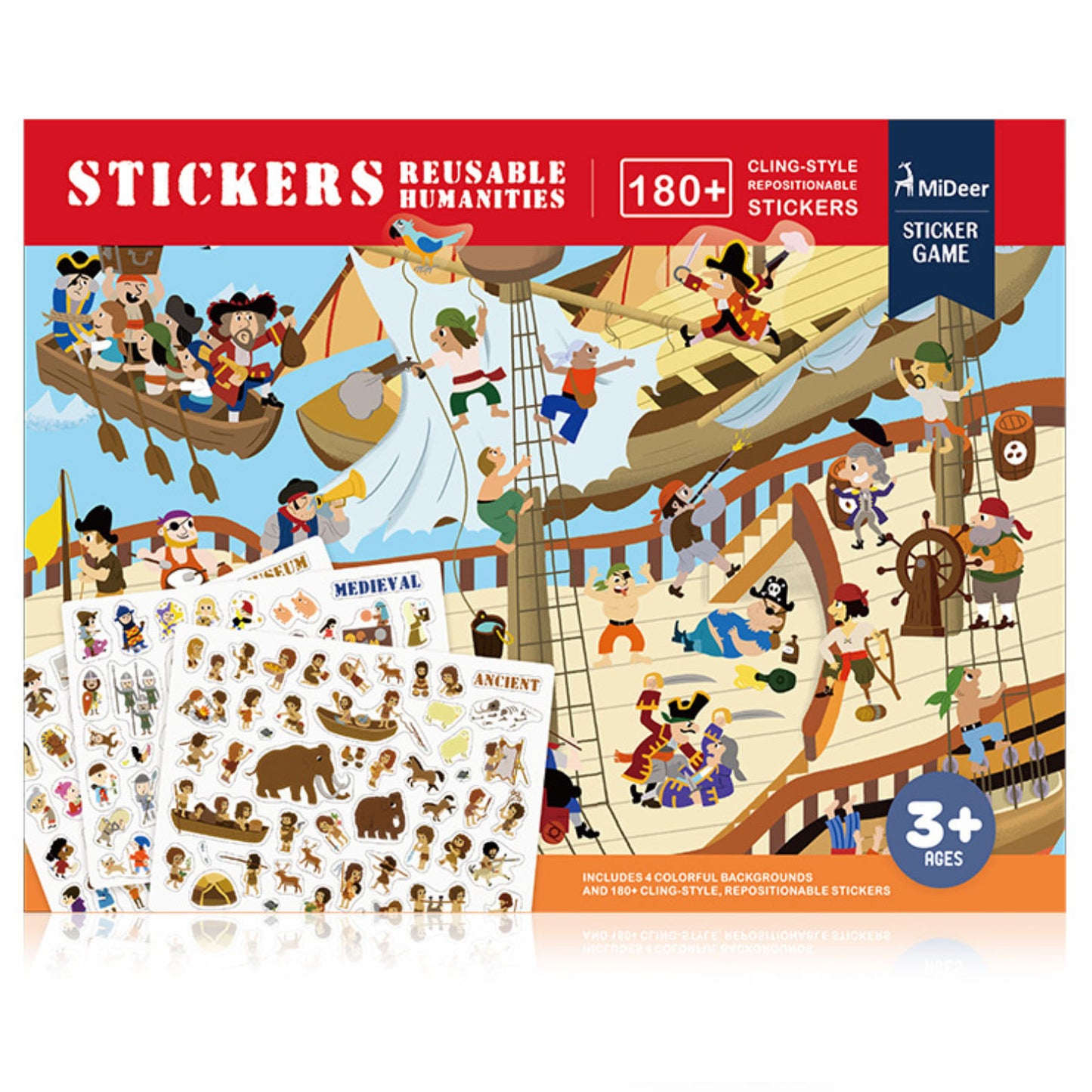 MIDEER REUSABLE STICKERS - HUMANITIES