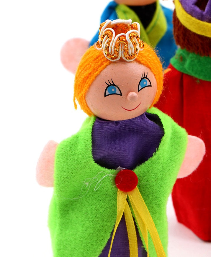 Wooden Head Finger Puppet - King and kingdom