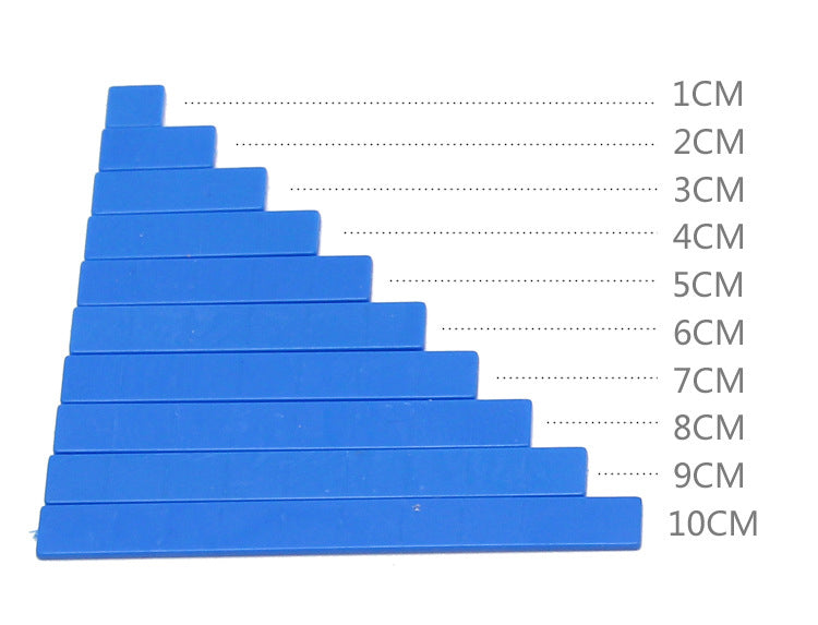 Montessori Math Toys - Arithmetic Rulers 1-10cm