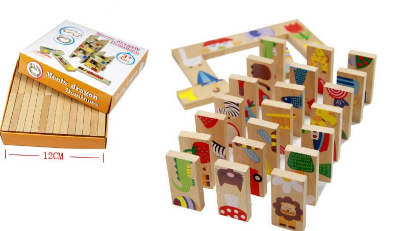 28pcs Meets Dragon Dominoes