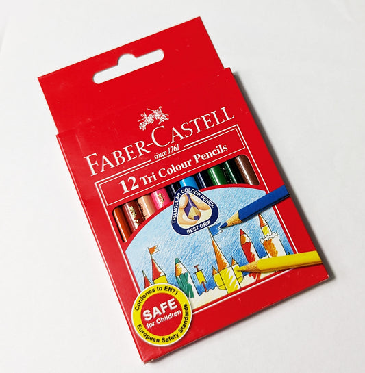 Faber-Castell 12 支三色鉛筆