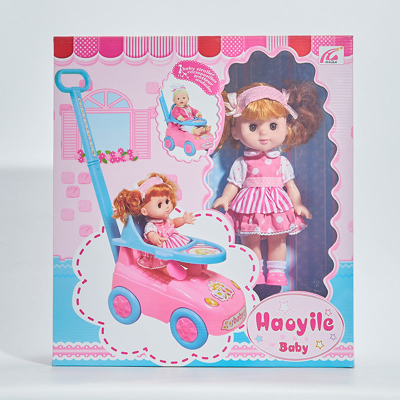 Haoyile Korean Baby Doll with trolley