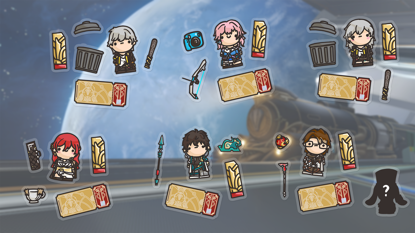 Honkai: Star Rail Express Ticket Sticket Pack (Astral Express Edition)