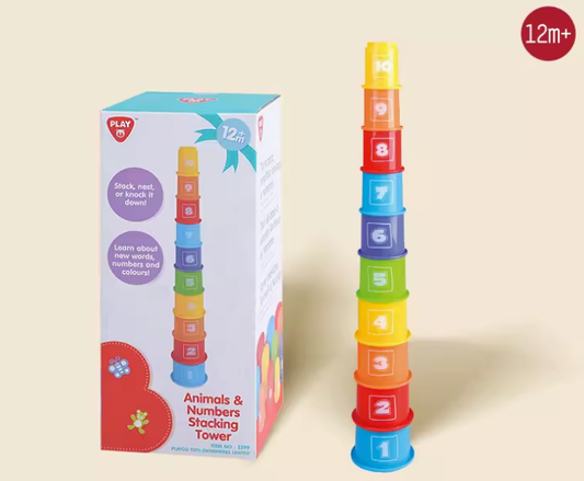 PLAYGO - Animals and Numbers Stacking Tower