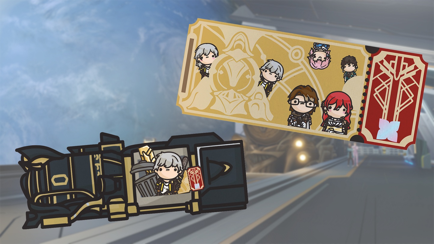 Honkai: Star Rail Express Ticket Sticket Pack (Astral Express Edition)