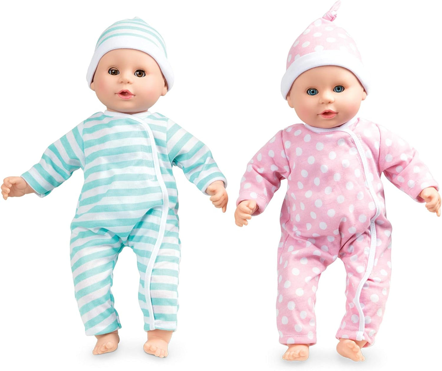 15" Mine to Love Twins Luke & Lucy Baby Dolls