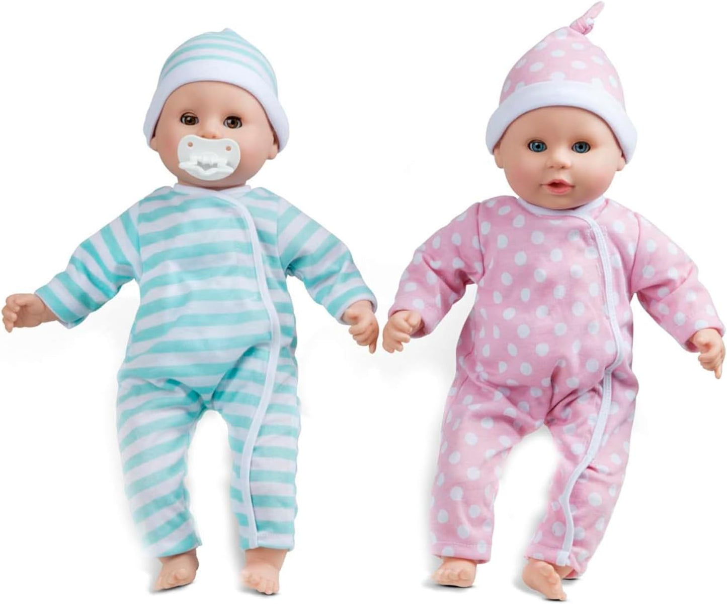 15" Mine to Love Twins Luke & Lucy Baby Dolls