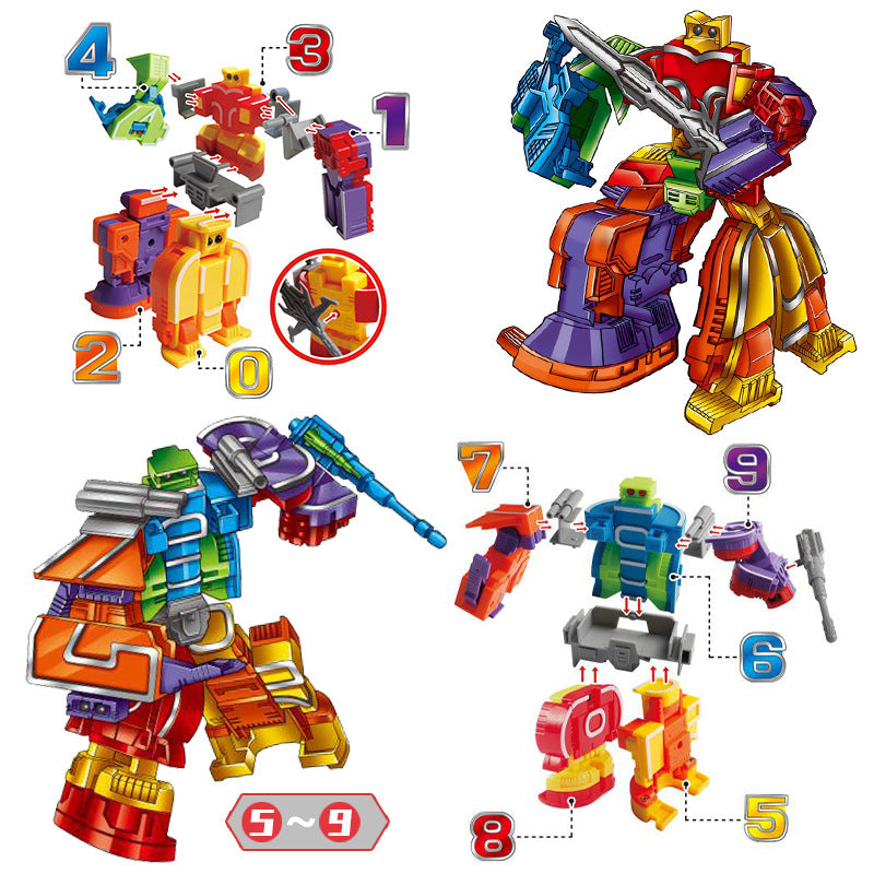 Number-bot Deformation Robot