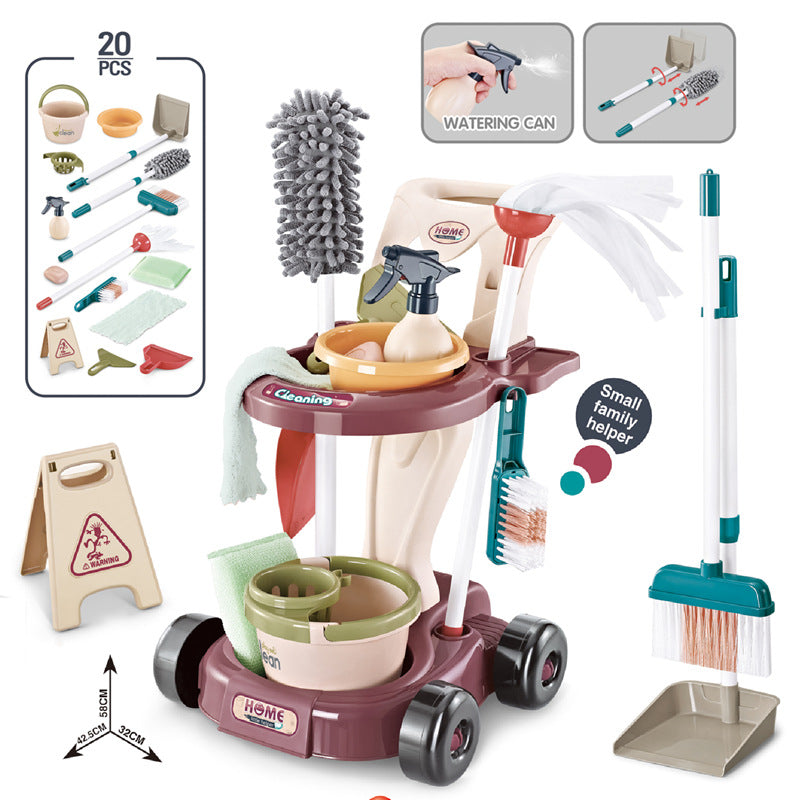 Little Helper Cleaning Trolley Set