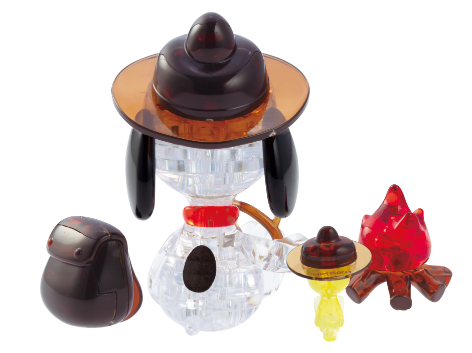 3D Crystal Puzzle - Camping Snoopy
