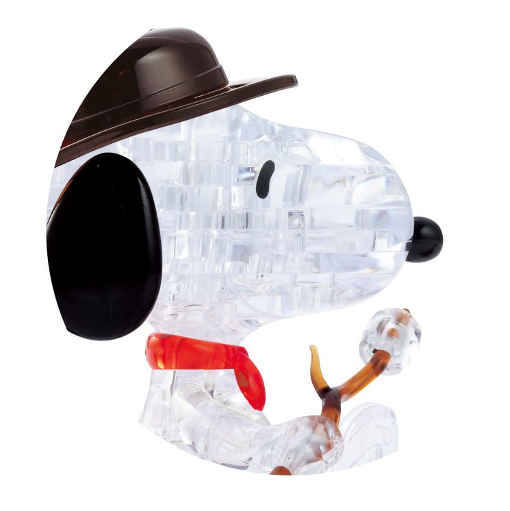 3D Crystal Puzzle - Camping Snoopy