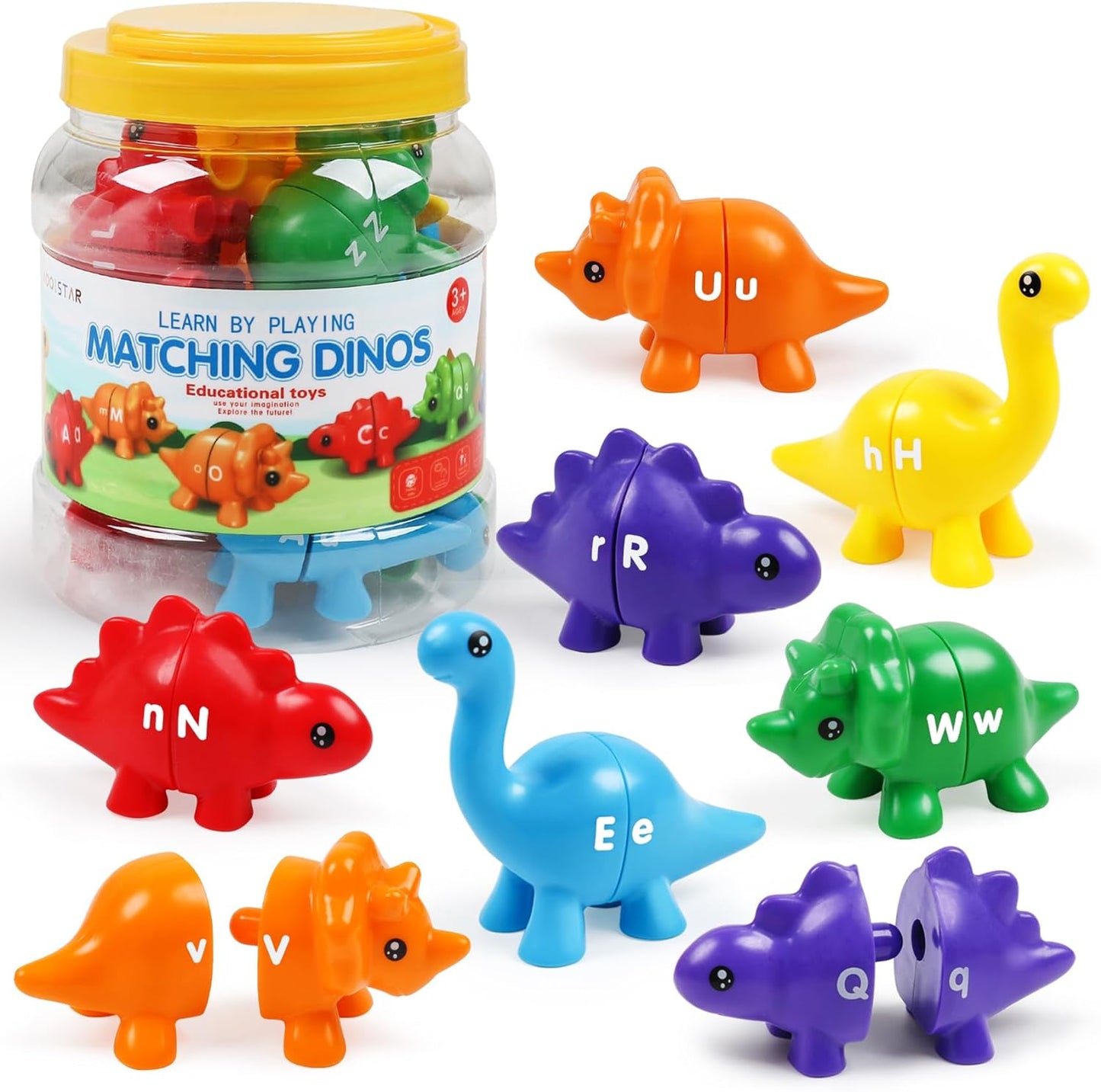 AIQISTAR Matching Dinos - Alphabet