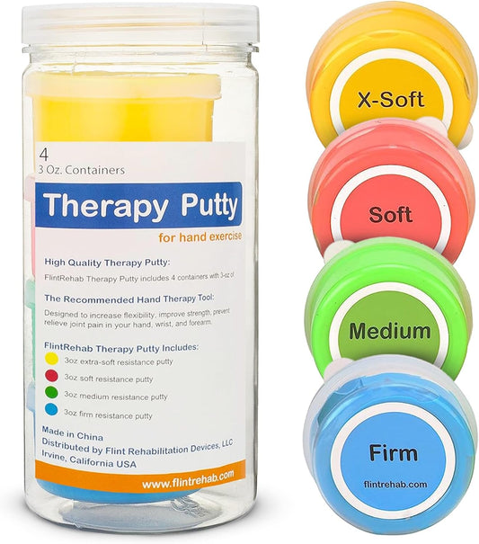 FlintRehab Therapy Putty (4 Pack x 3Oz)