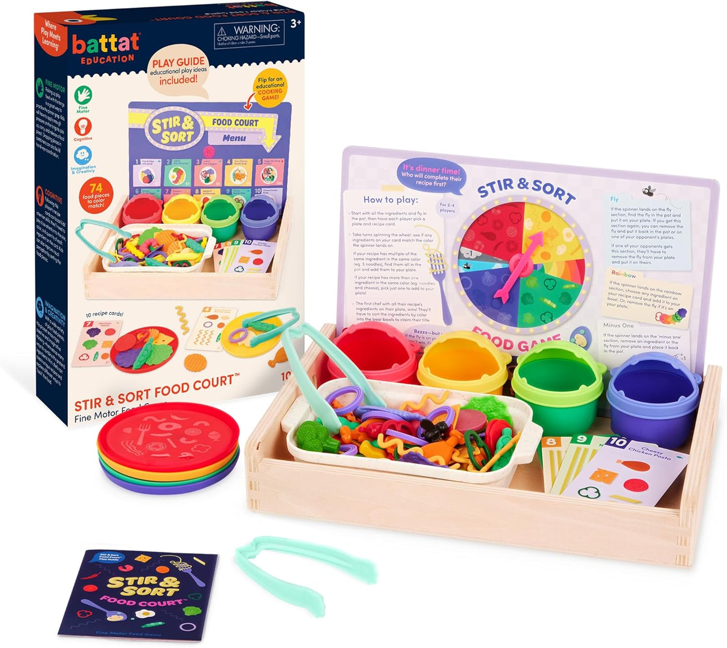Battat Stir & Sort Food Court (102 Pcs)