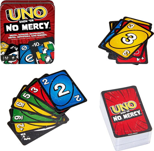 Mattel Games UNO Show 'Em No Mercy 錫製紙牌遊戲