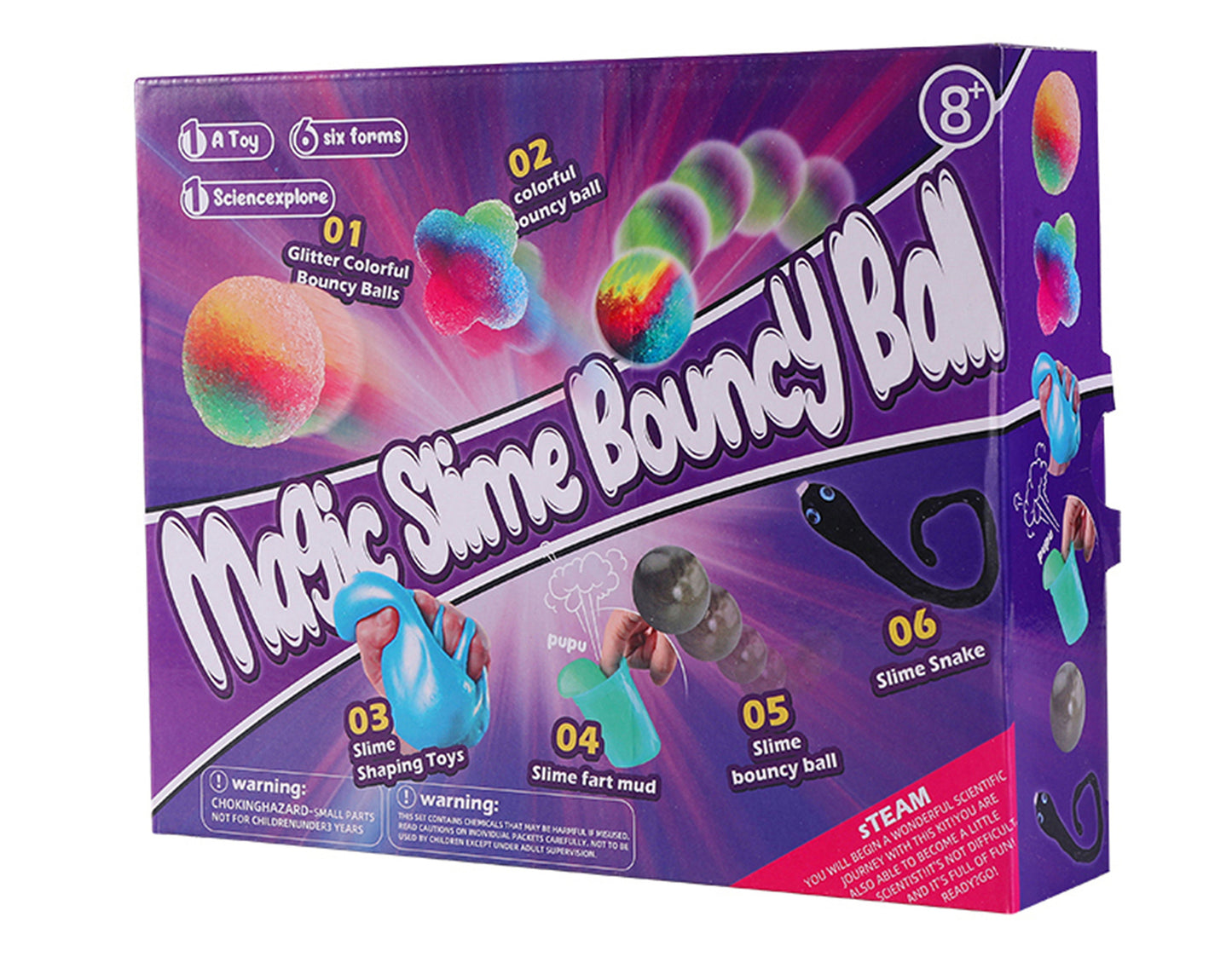 DIY Magic Slime Bouncy Ball Set