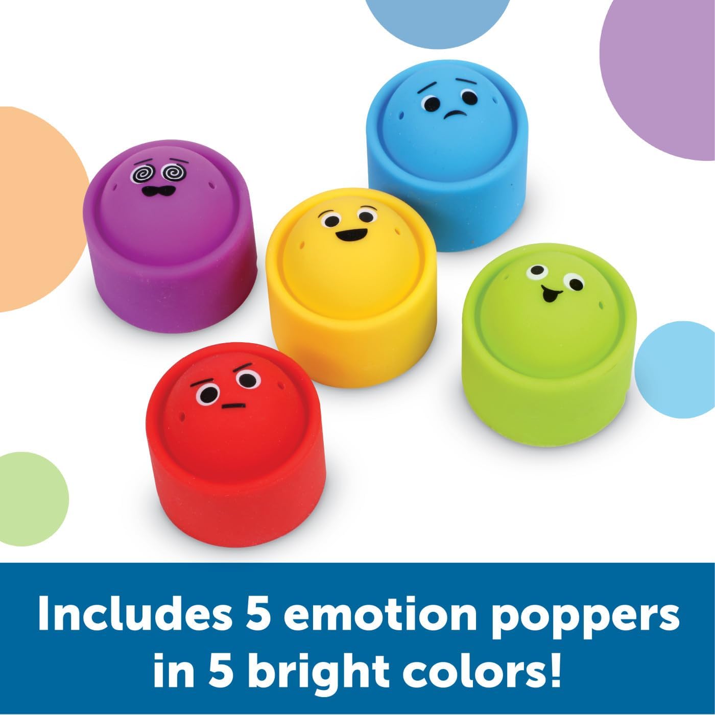 Rainbow Emotion Fidget Poppers（5 件）