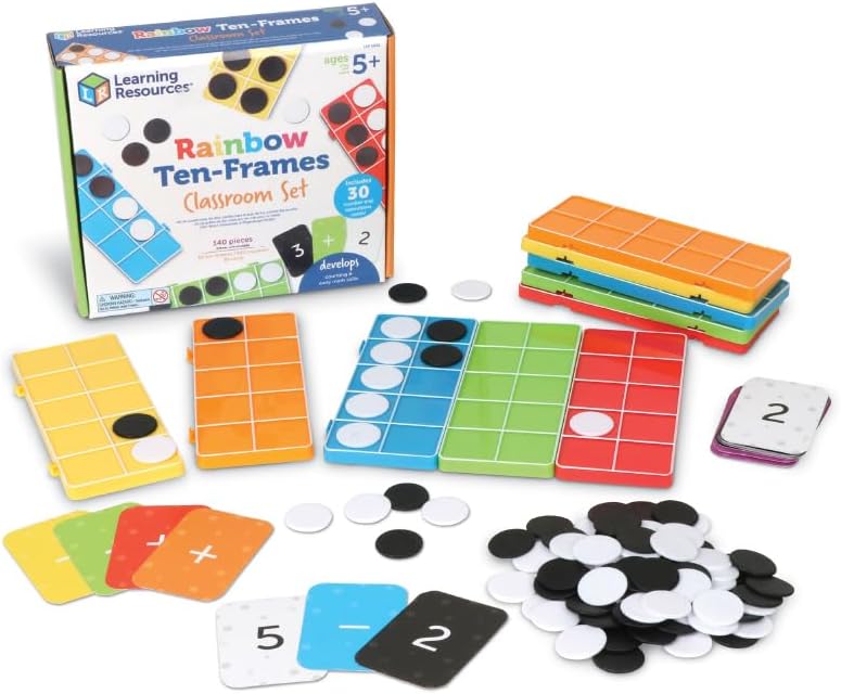 Rainbow Ten-Frames Classroom Set