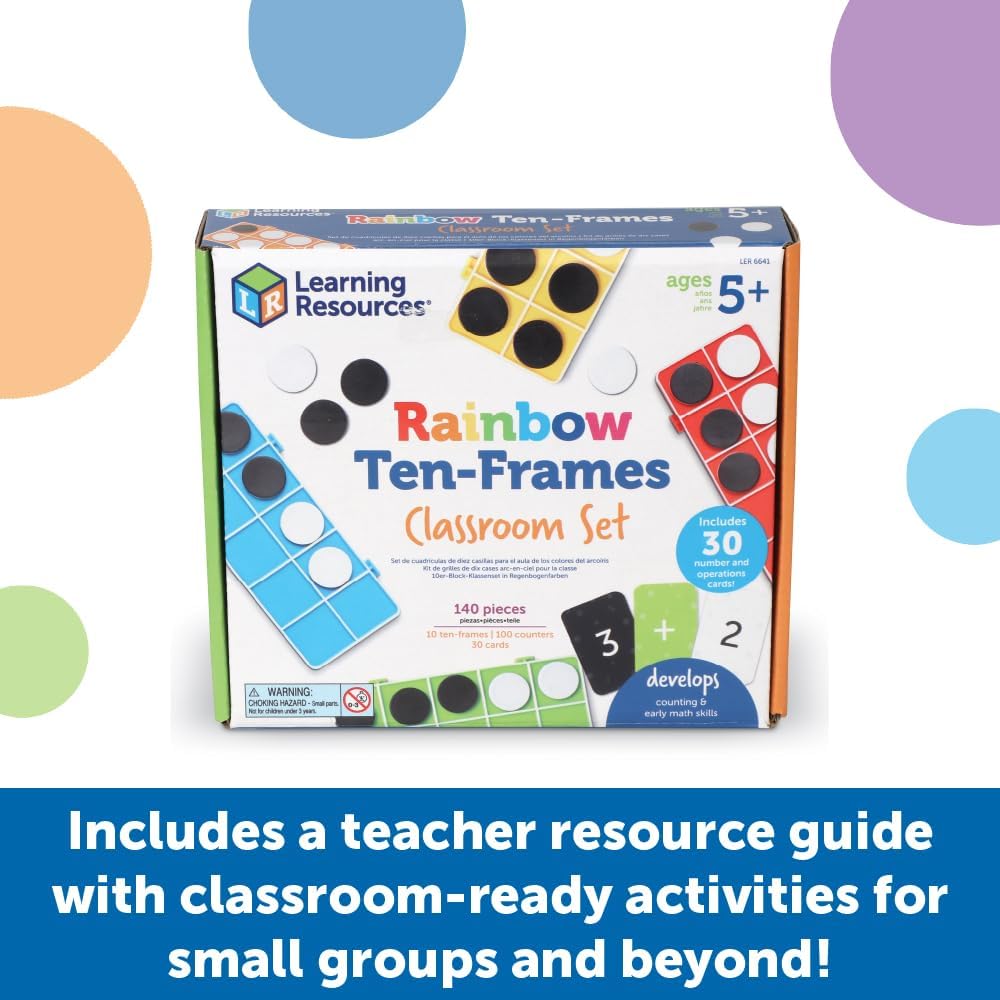 Rainbow Ten-Frames Classroom Set