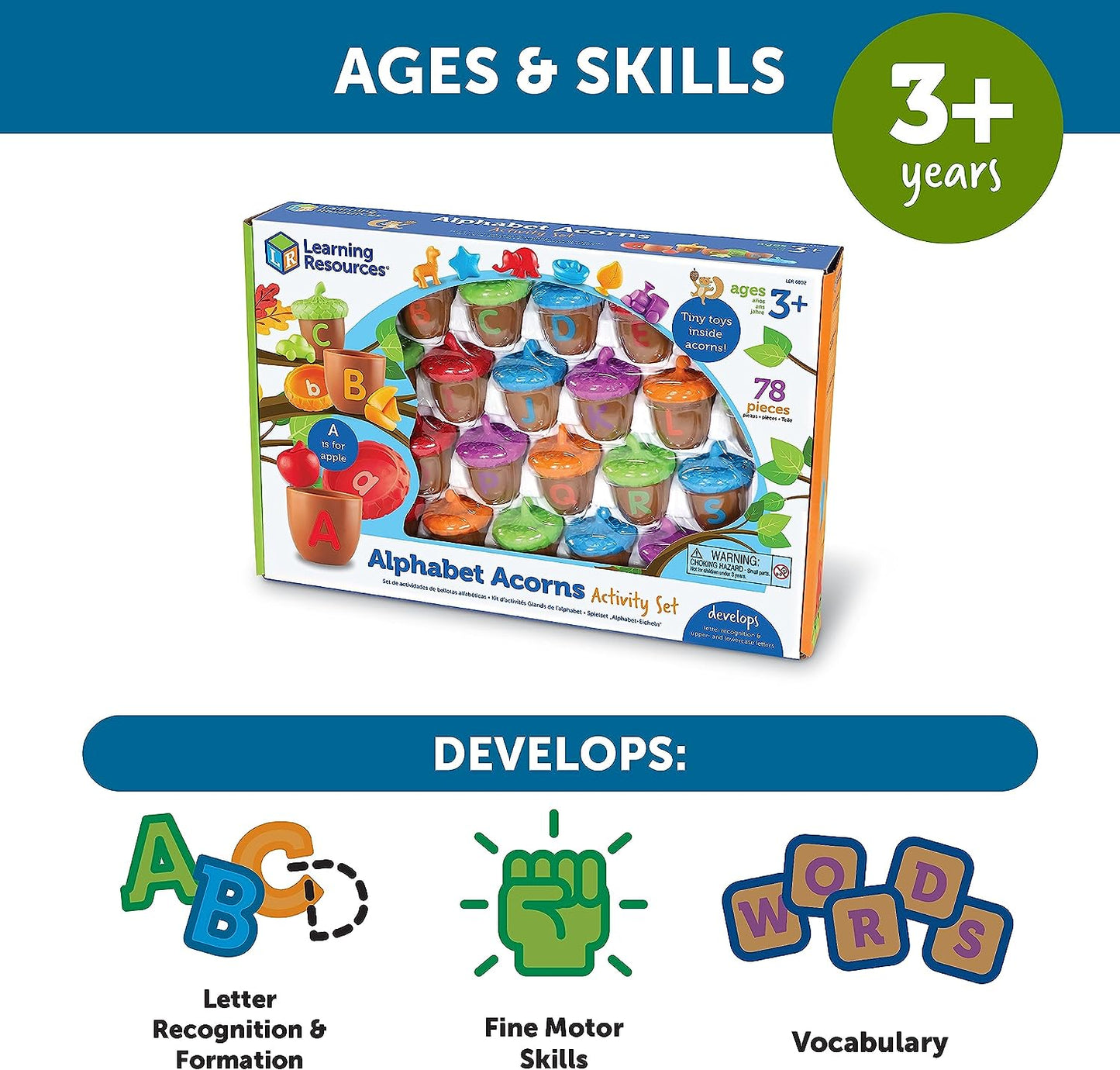 Alphabet Acorns Activity Set