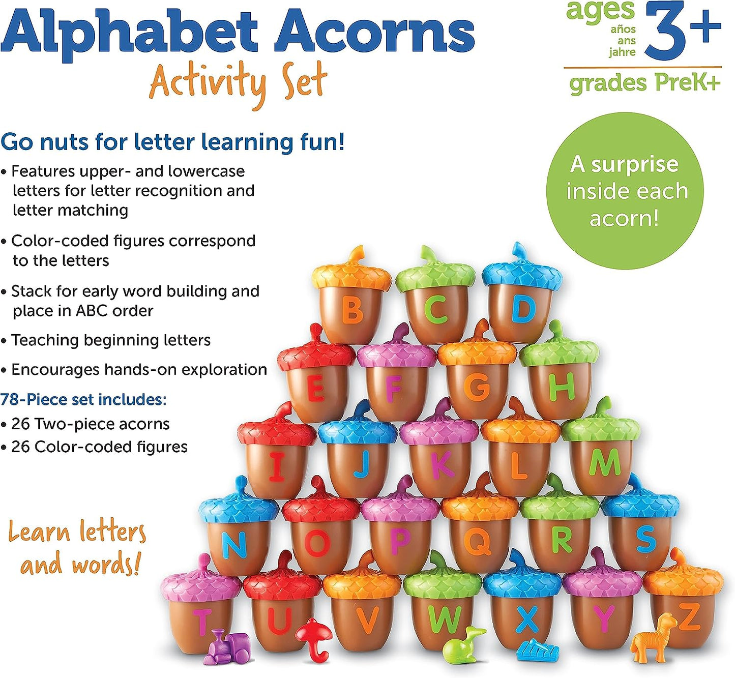 Alphabet Acorns Activity Set