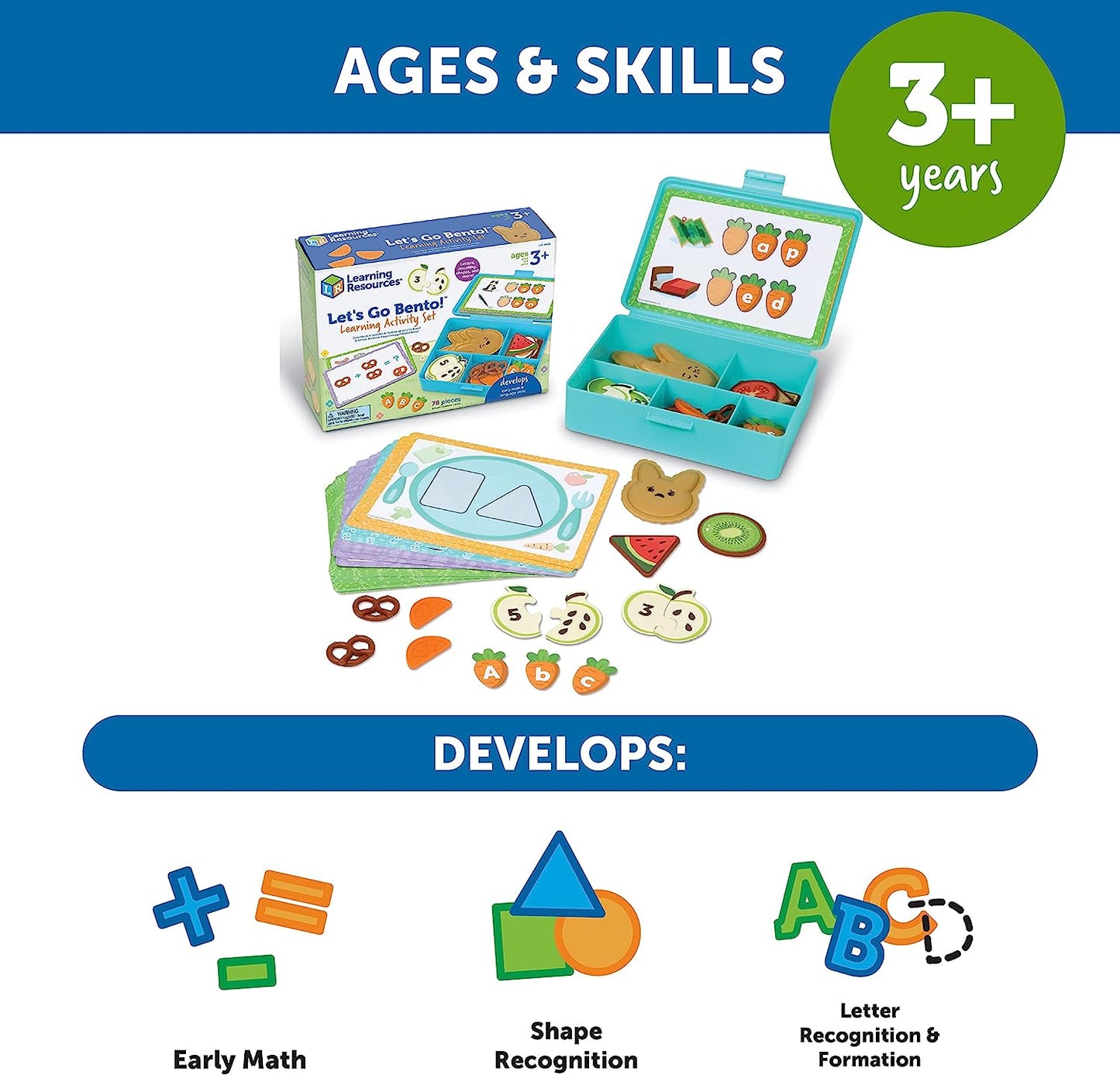 Let's Go Bento! Learning Activity Set (78 Pcs)