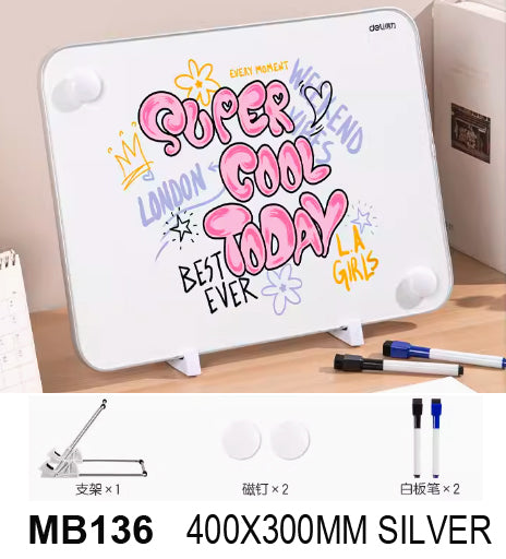 Desktop Double-sided Whiteboard