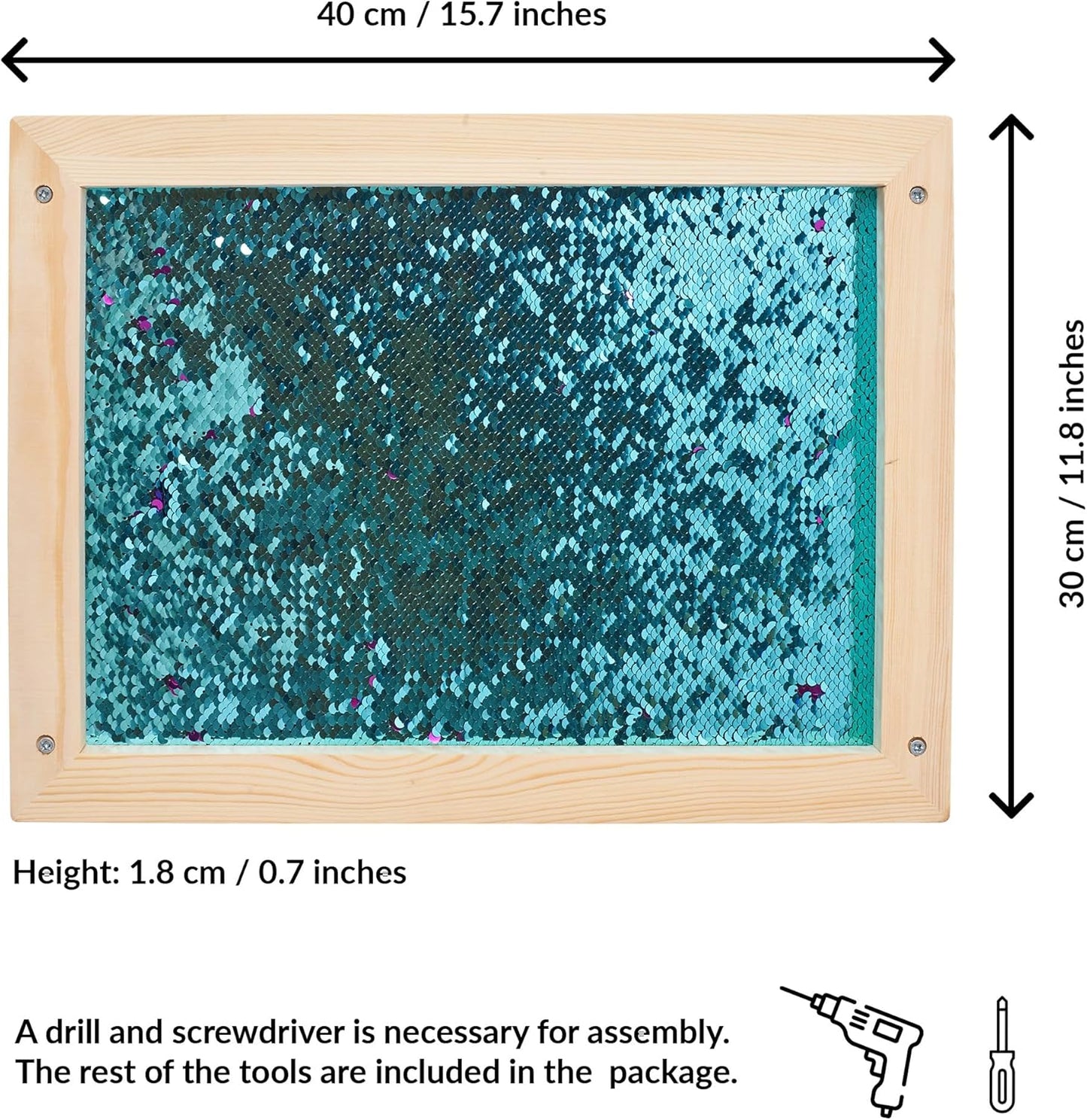 ODOXIA Sensory Wall Sequin Flip
