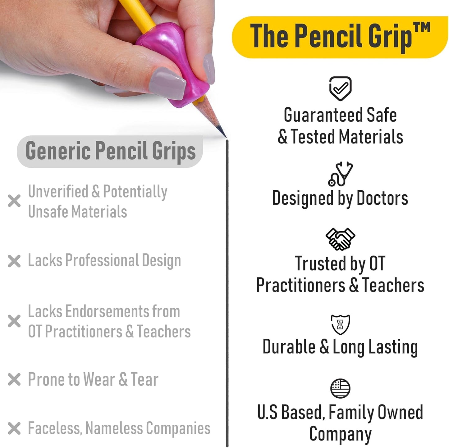 The Pencil Grip Original Pencil Grippers (6pcs)