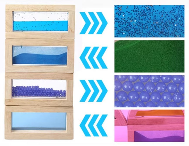 kidpik Wooden Sensory Blocks (16pcs)