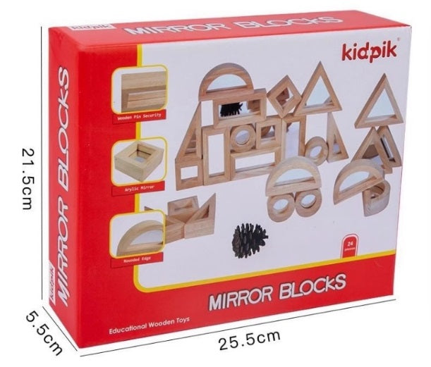 kidpik Wooden Mirror Blocks