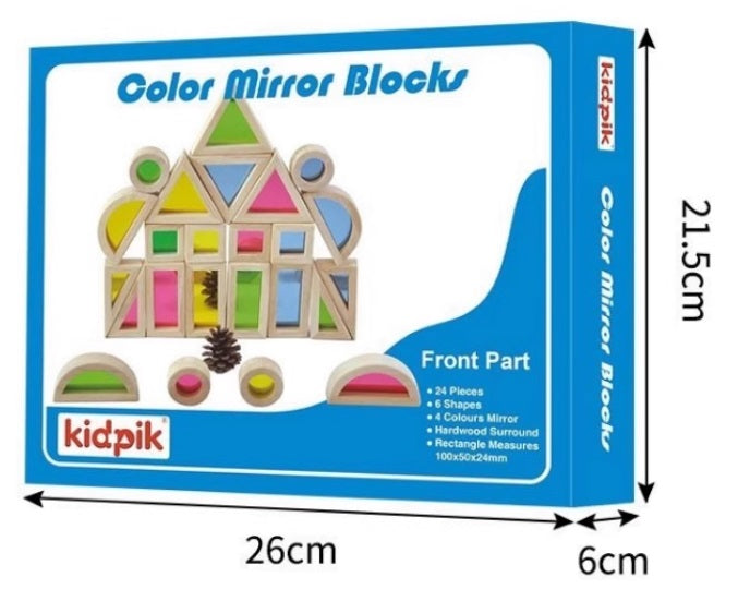 kidpik Wooden Mirror Blocks