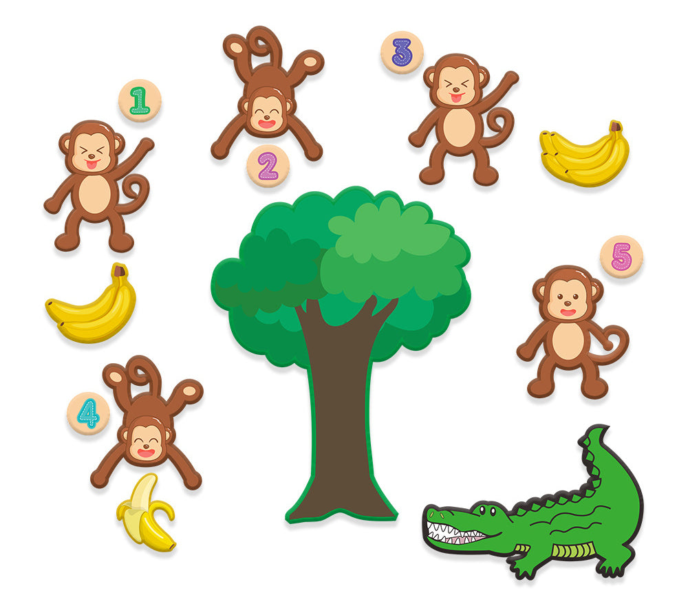 Five Little Ducks / Teasing Mr Crocodile Velcro Set