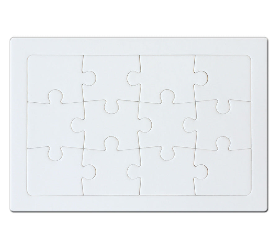 DIY Blank Coloring Paper Puzzle